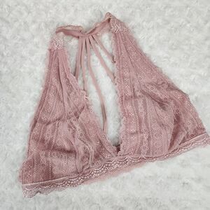 Francesca's Lace Bralette Pink Size Large